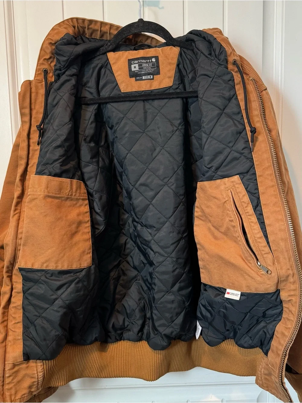Carhartt Brown Hooded Work Jacket